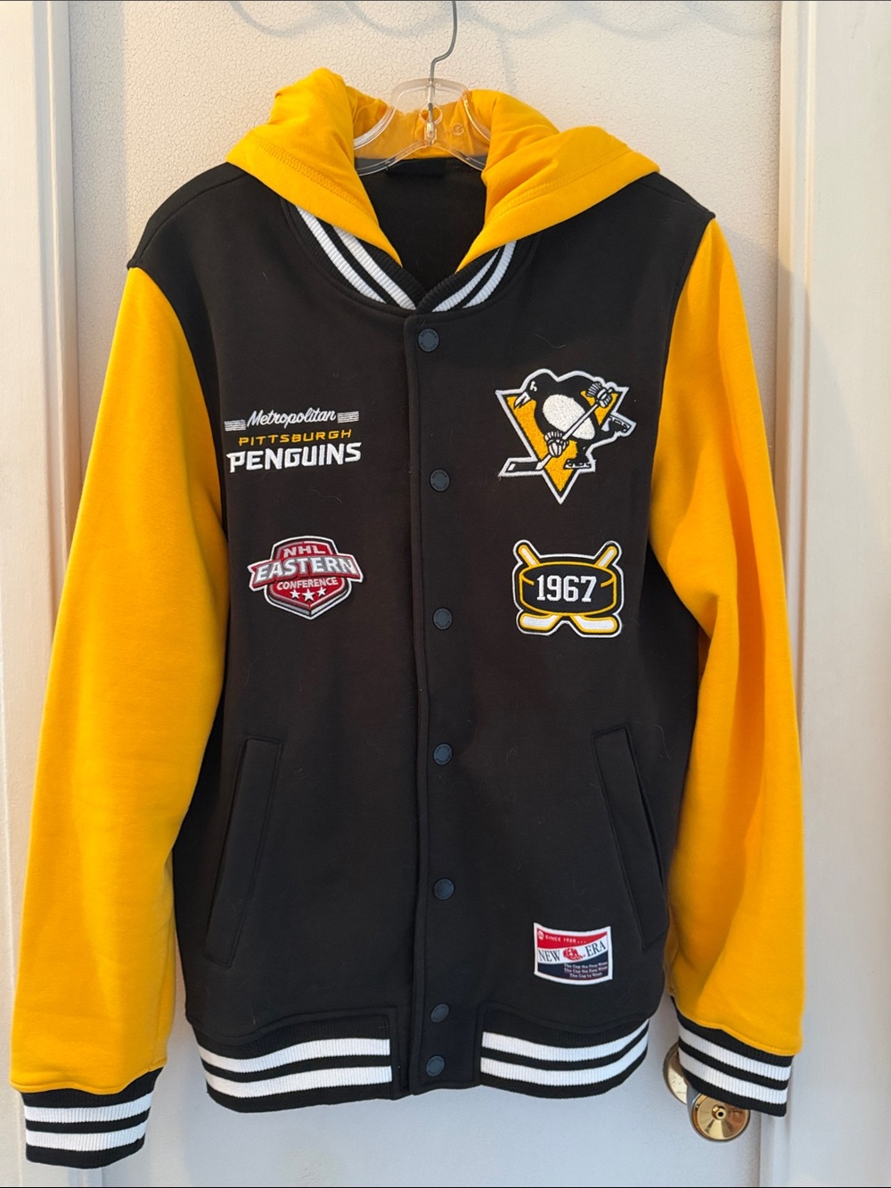 Pittsburgh Penguins varsity Jacket - Black & Yellow